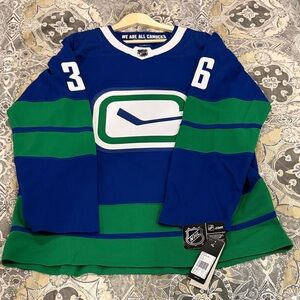 NILS HOGLANDER AUTOGRAPHED VANCOUVER CANUCKS ADIDAS JERSEY